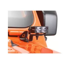 Quadratec Windshield Hinge Mount Light Brackets Jeep Gladiator JT | Wrangler 2018-2021